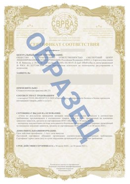Образец Сертификат СТО 01.064.00220722.2-2020 Новокуйбышевск Сертификат СТО 01.064.00220722.2-2020 